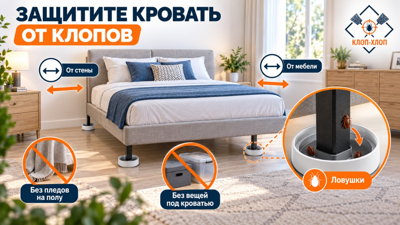 Как оградить свою кровать от клопов